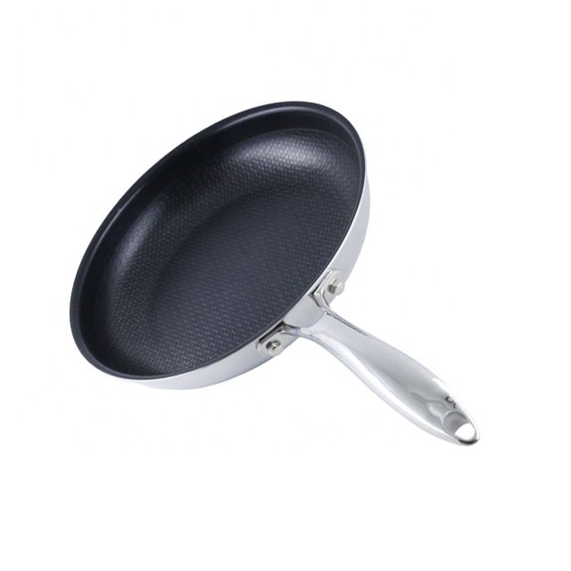 OEM 3ply Stainless Steel Cooking Pots Honeycomb Nonstick Cookware Set for Restaurant Cooking Kitchenware