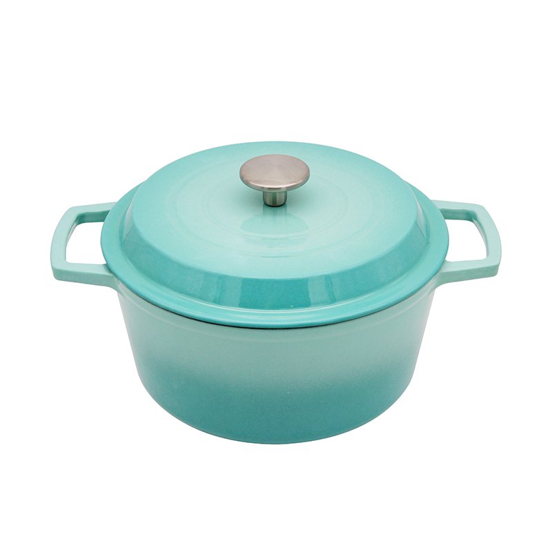 Bright Houseware Purple Cooking Pot Set Customized Cookware Cast Iron Pots and Pans Non-Stick Enamel Cast Iron Cookware Sets