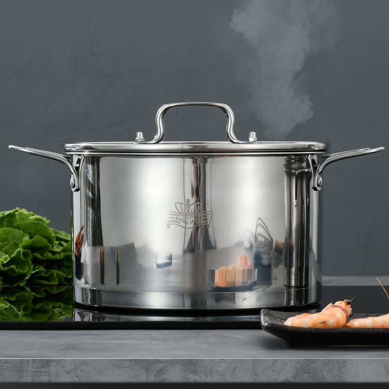 6 Pcs Hot Selling Stainless steel Cookware set with glass lid Cooking Pot Set cooking pot set non-stick cookware