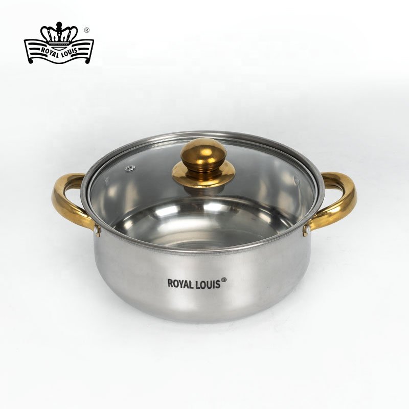 Customizable 10 Pcs Stainless Steel Cooking Pot Set Cheaper Price Soup Pot Commercial Gift Set Bateria de cocina Cookware Sets