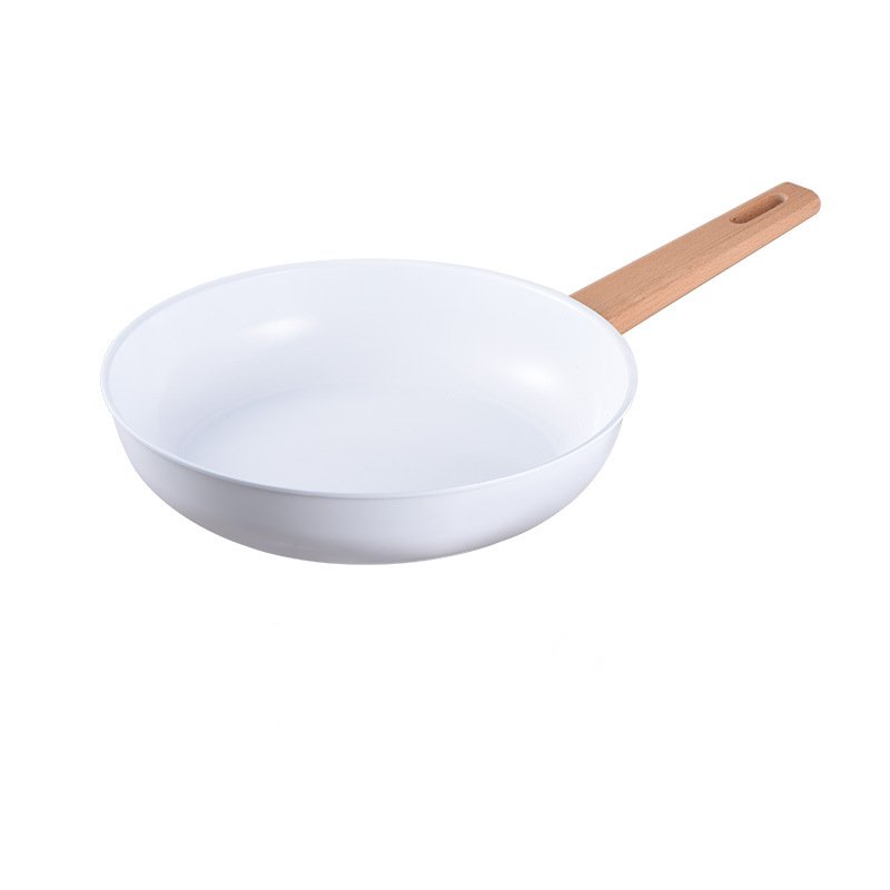 Durable Ceramic Nonstick Pan White Soup Pan Wok Combination Ceramic Cookware Set Kitchen Nonstick Potware kitchen set pots