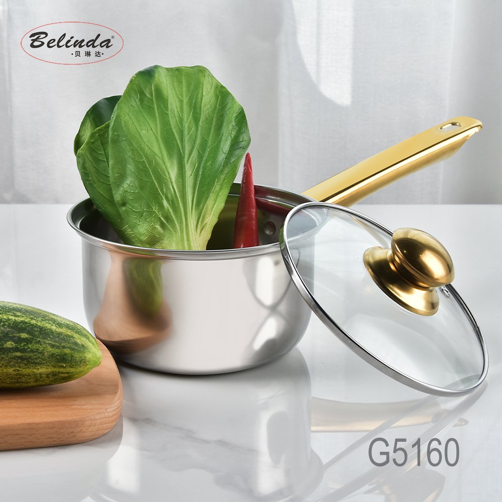 Household Kitchen 12 Pieces Stainless Steel Kitchen Pot Cookware Set Glass Lid Non Stick Pots and Pans Cookware Set