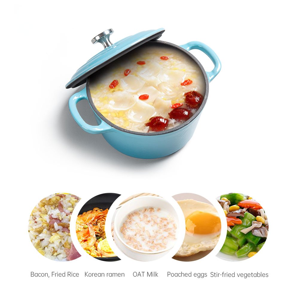 Best Round Cast Iron Enamel Coating Kitchen Dinner Cooking Cuisine Soup Pots And Pans Cookware Sets