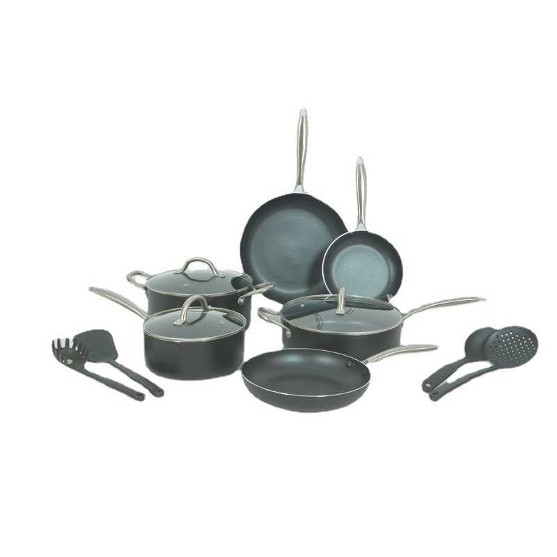 Heat Resistant Non Stick Pots Cooking Tefal Cookware Sets 13 Pcs