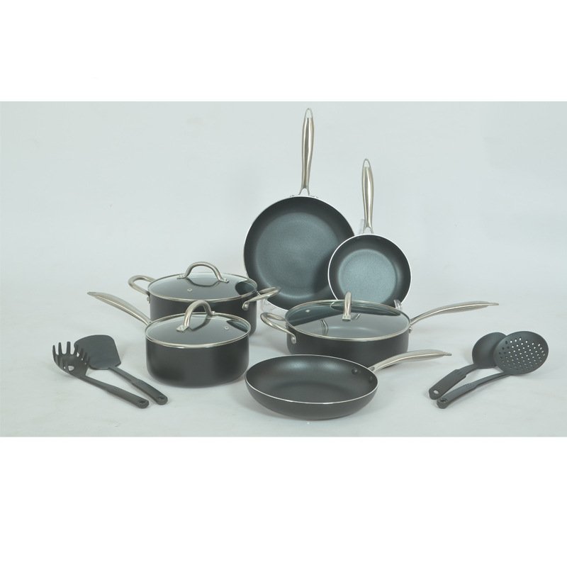 Heat Resistant Non Stick Pots Cooking Tefal Cookware Sets 13 Pcs