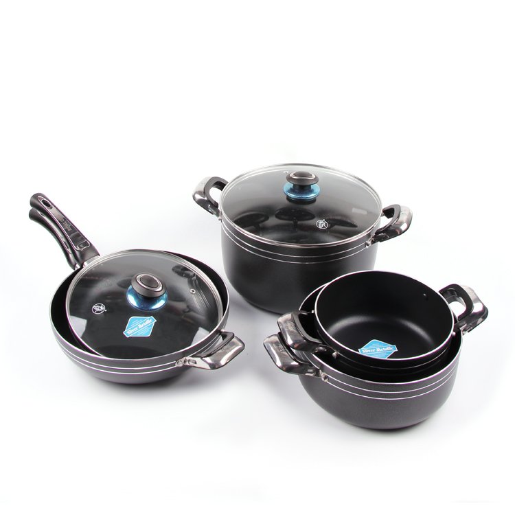 Home Kitchen Cooking Modern Design Nonstick CookWare Set Restaurant Used Sauce Pan Series cookware set