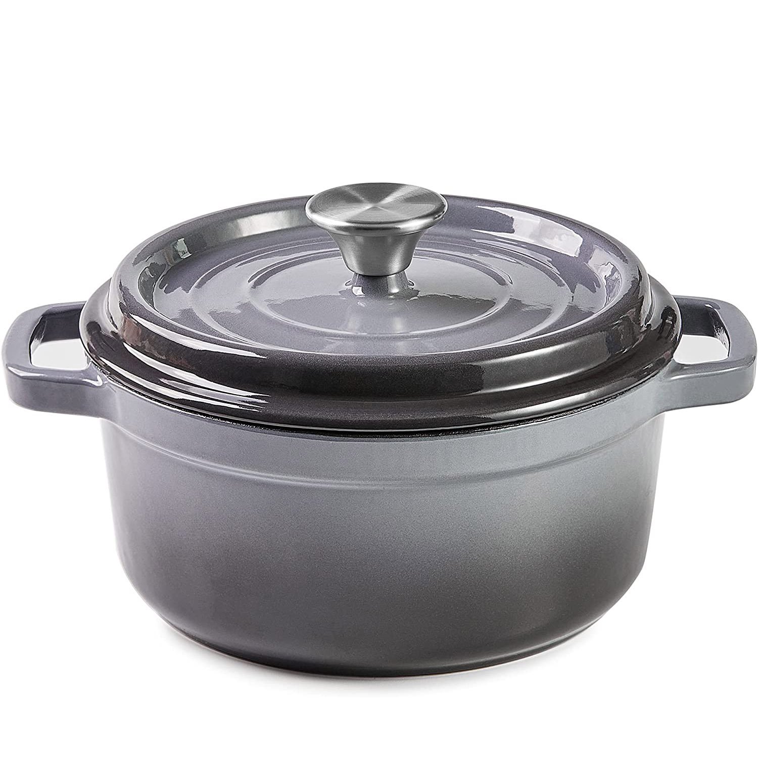 Dropshipping Enameled Cast Iron Cookware Set Casseroles Dutch Oven Cocotte Mussel Pot With Double Handle