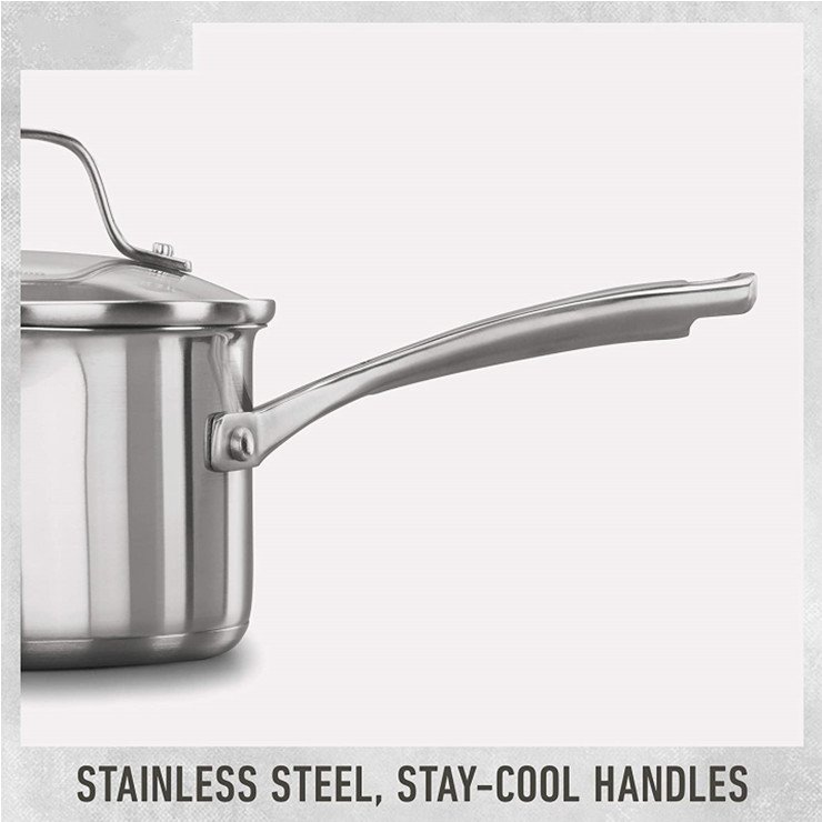 10 pieces Manufacturer Pots And Pans 3-layer Stainless Steel Cookware Set Kitchen cookware Cooking Pot with stay cool handles
