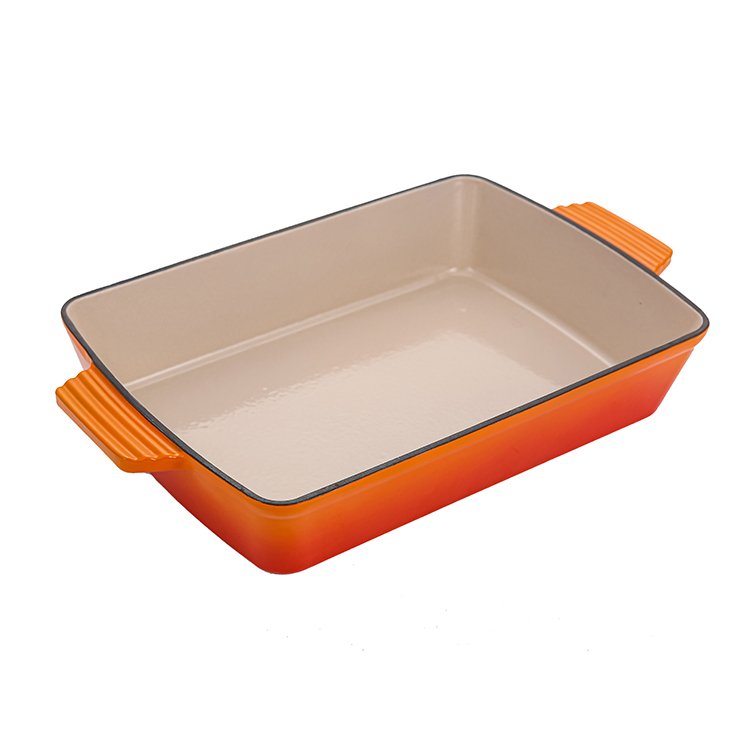 Bright Houseware Supermarket Hot Sale Kitchenware Egypt Casserole Sets Enamel Coating Casserole Zimbabwe Cast Iron Cookware Sets