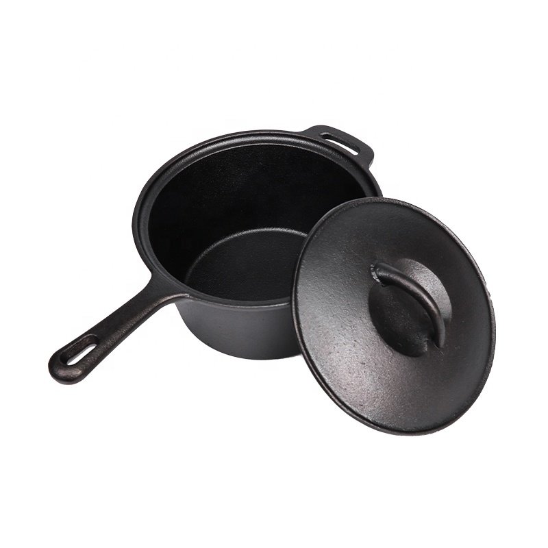 7pcs Outdoor Picnic Cast Iron Camping Cookware Sets with Pots and Pans