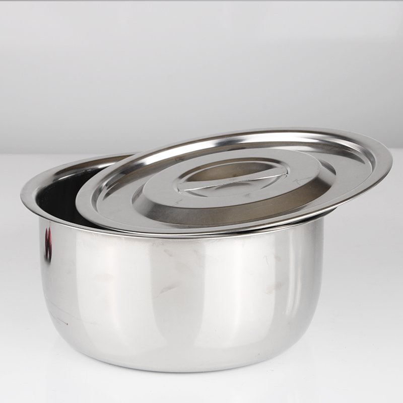 10pcs Thai Cooking Pot Set Wholesale Kitchen Stainless Steel Stock Pot With Cover Camping Cookware Sets