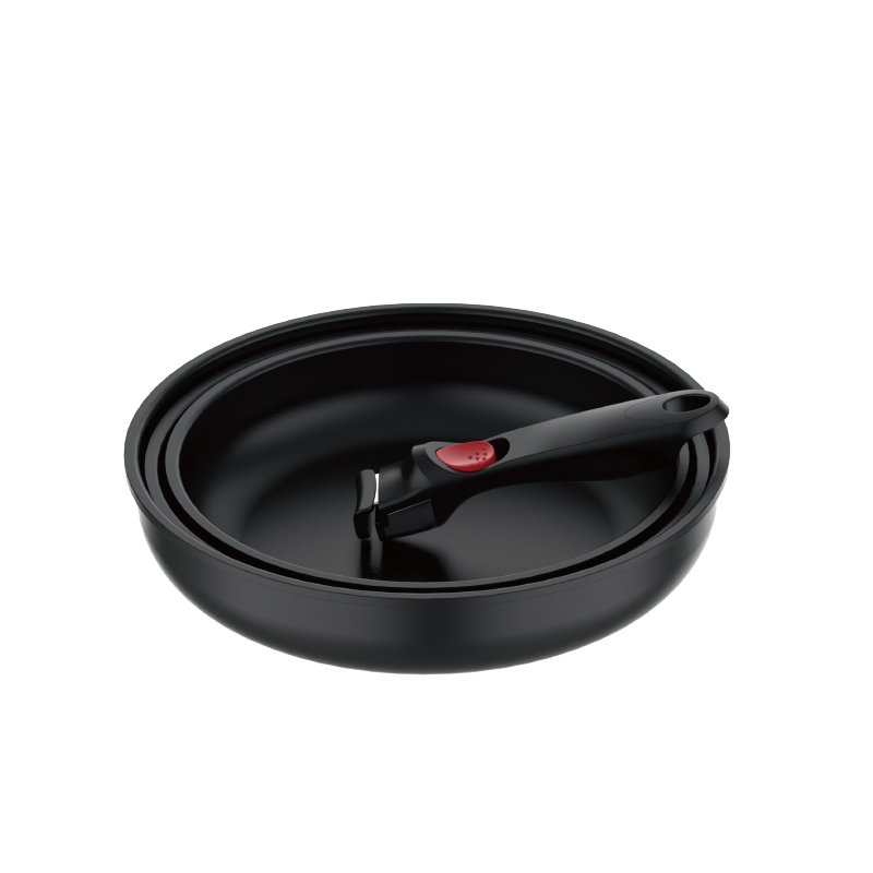 New Design Nonstick Aluminum Cookware Set with Detachable Handle, Deep Round Cake bakeware, Oven Safe