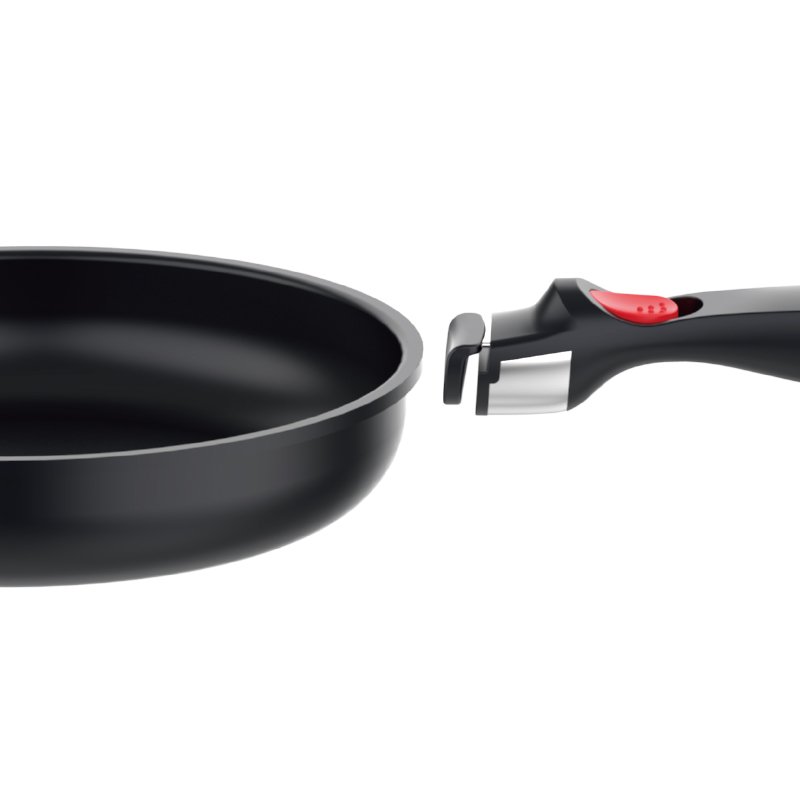 New Design Nonstick Aluminum Cookware Set with Detachable Handle, Deep Round Cake bakeware, Oven Safe