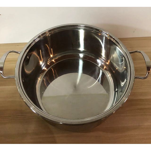 Double Bottom Cooking Pot Set Stainless Steel Cooking Pot Cookware Set 4 Pieces with Magnetic