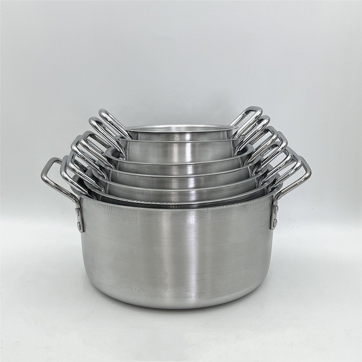 New Arrival 7 Pcs Aluminium Cookware Sets Cooking Pot Different Weight Cooking Pot