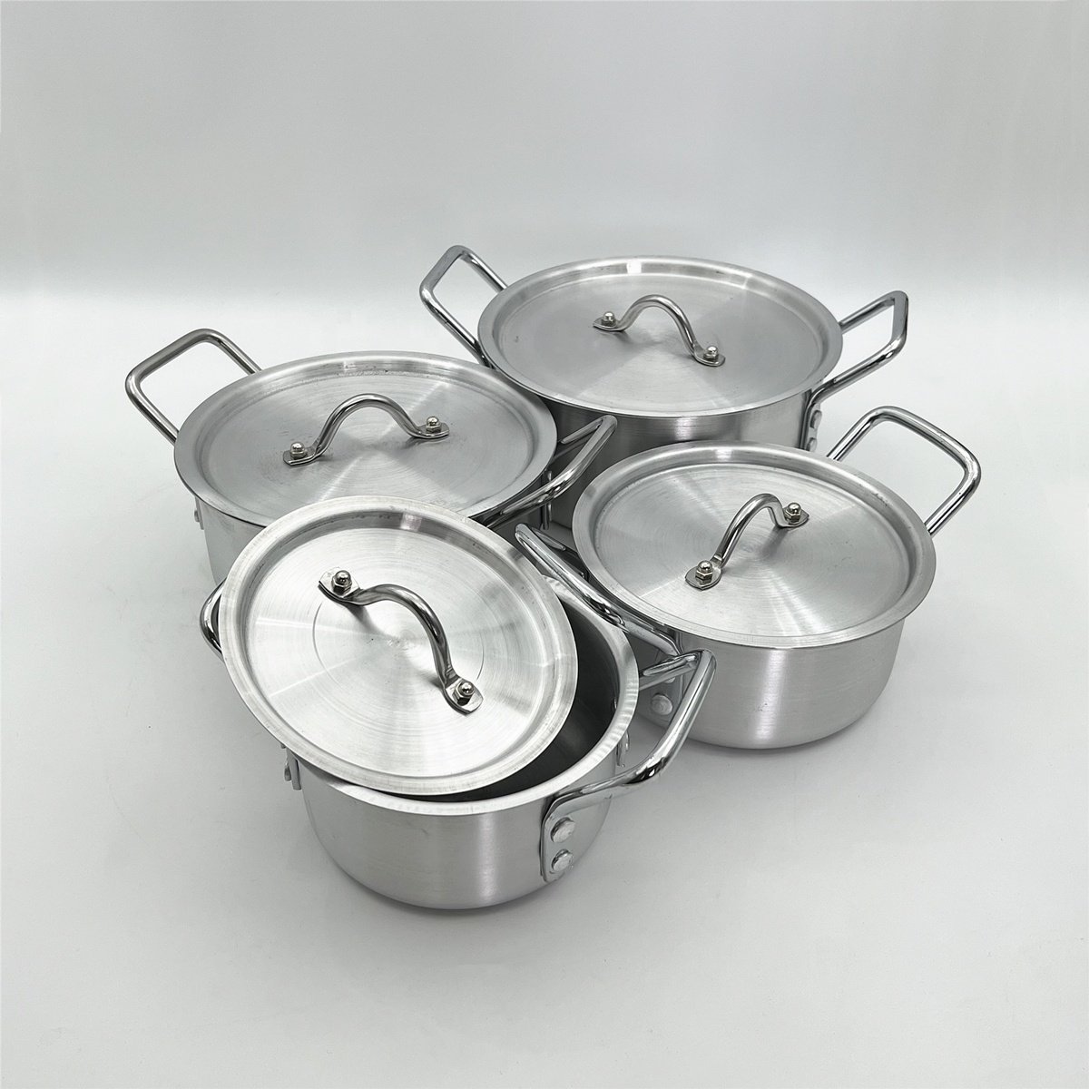 New Arrival 7 Pcs Aluminium Cookware Sets Cooking Pot Different Weight Cooking Pot