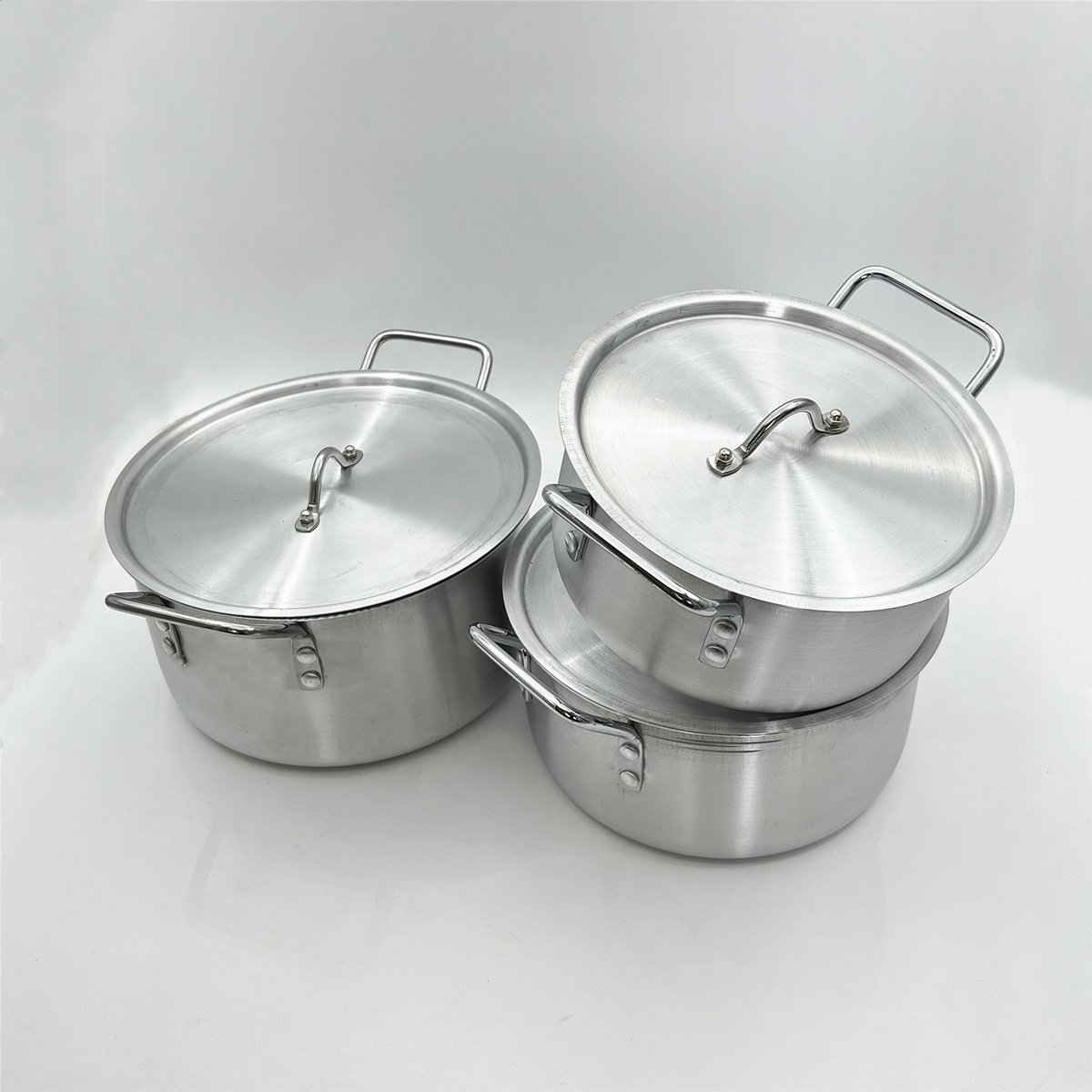 New Arrival 7 Pcs Aluminium Cookware Sets Cooking Pot Different Weight Cooking Pot