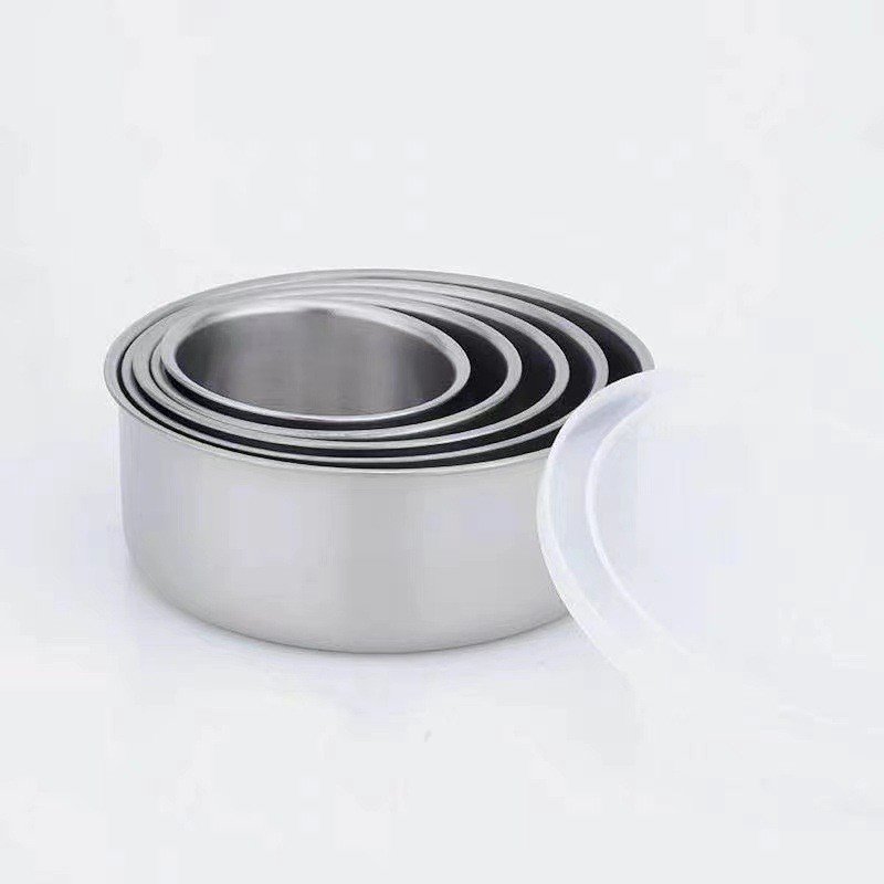 5 Pcs Home Use Insulated Stainless Steel Food Warmer Casserole With Lid Hot Pot Container Food Dishes Cookware Sets