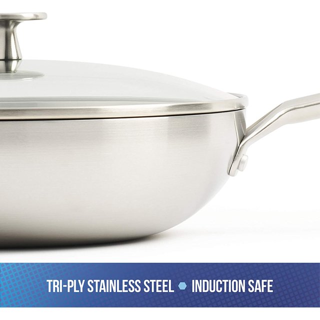 Frying Pan Hot Sale Manufacture Various Triply Stainless Steel Kitchen Customized Logo Cookware Sets Modern Sustainable Support