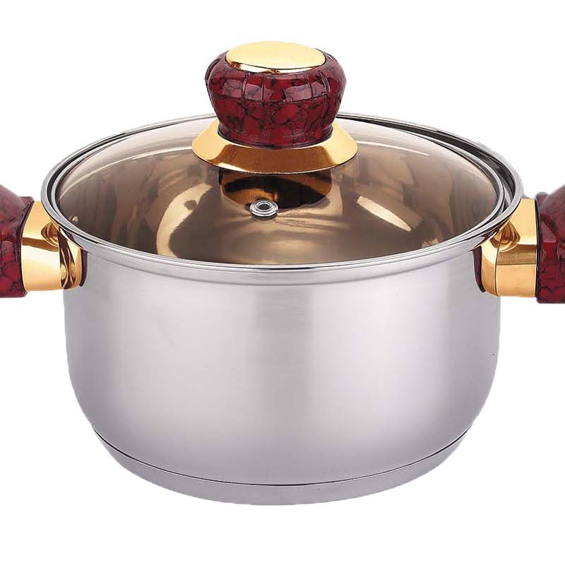 Pengwei Dessini Cookware Set 6pcs Bakelite Handle Pot Set Cookware Set Cooking