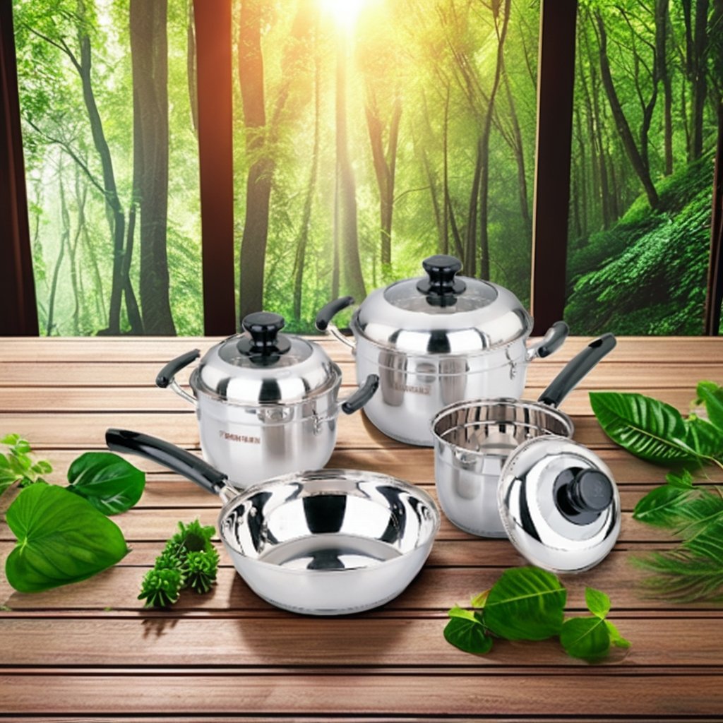 stainless steel cookware set morden style aluminium pots sets non stick cooking pots lecreuset cookware sets