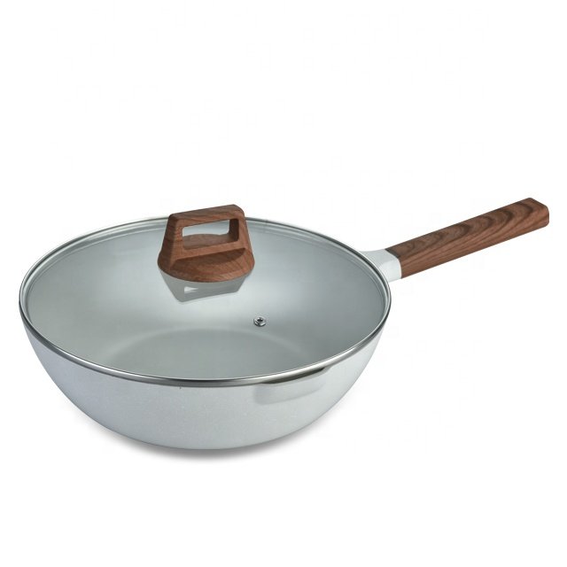 Wholesale commercial cookware die casting non stick marble stone coating cookware sets
