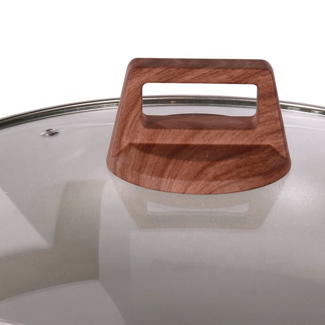 Wholesale commercial cookware die casting non stick marble stone coating cookware sets