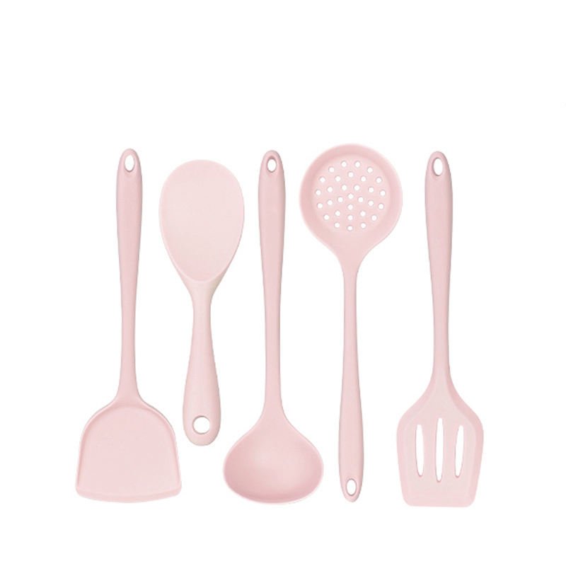 Silicone Cooking Utensils Set Non-stick Cookware The wooden handle Easy to clean Egg Beaters Shovel Spoon Soup Cooking Tool Sets