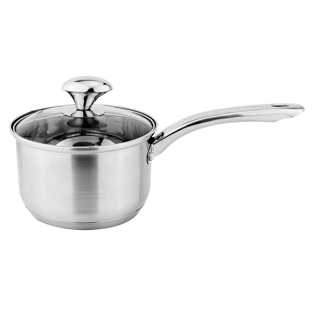 wholesale high quality soup pot stock induct stainless steel white cookware set with silicon handle
