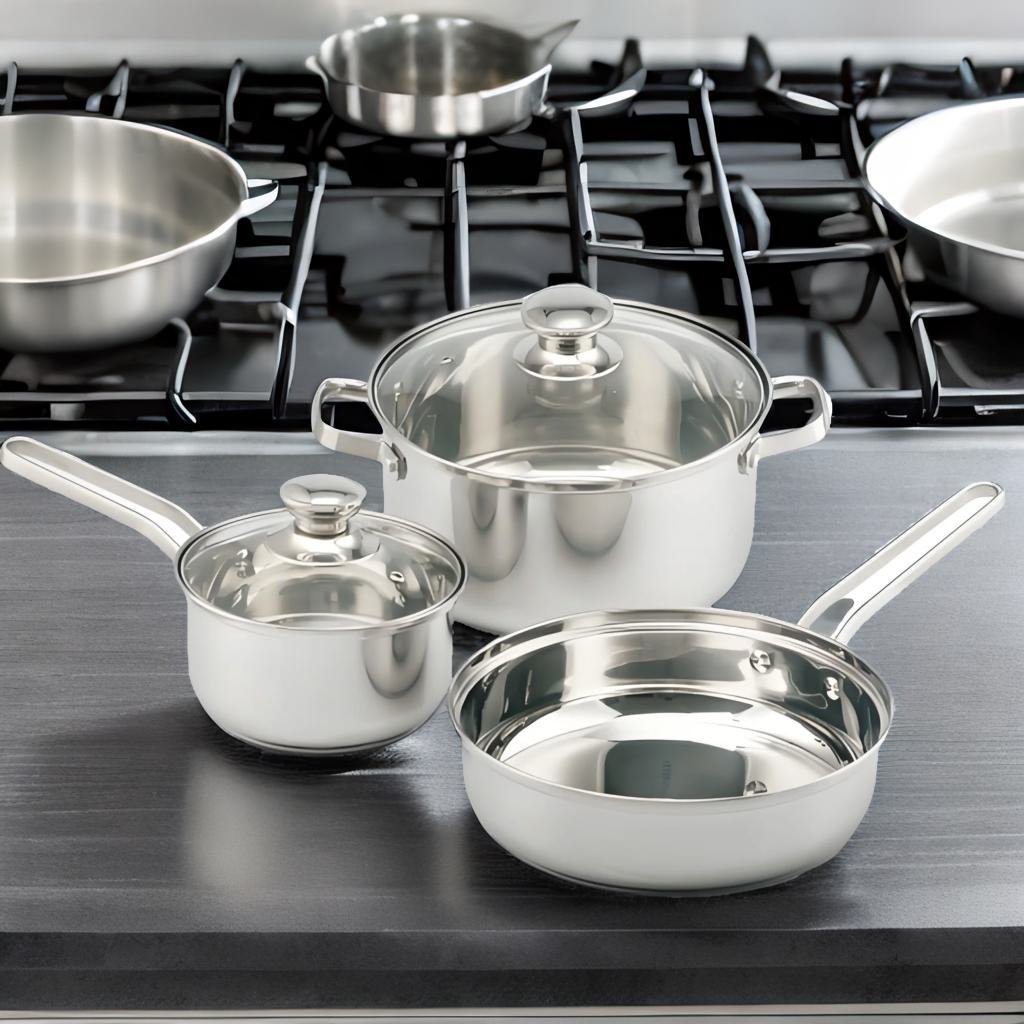 Triple Layer Stainless Steel Honeycomb Nonstick Frying Pan Cookware Nonstick Deep Pan