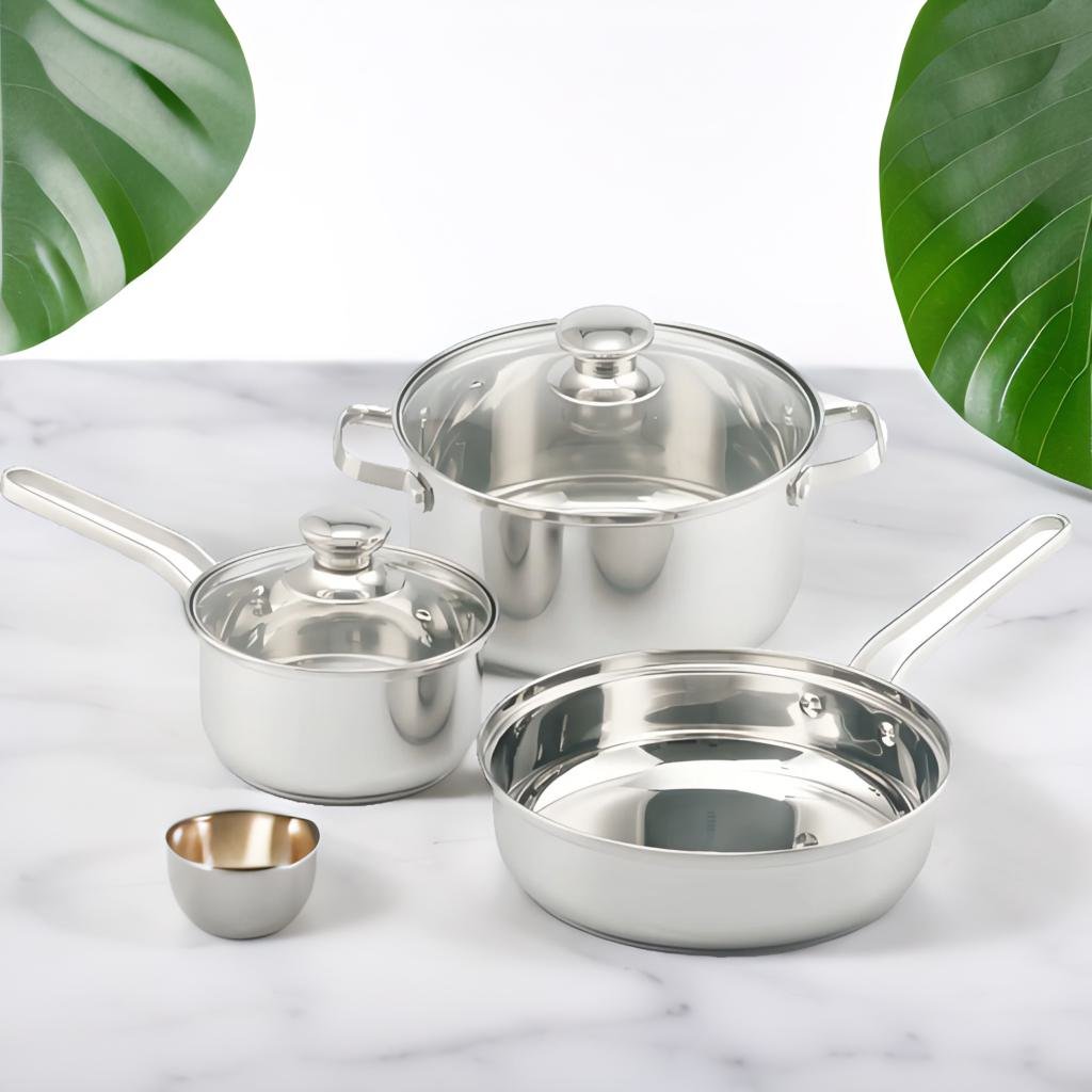 Triple Layer Stainless Steel Honeycomb Nonstick Frying Pan Cookware Nonstick Deep Pan