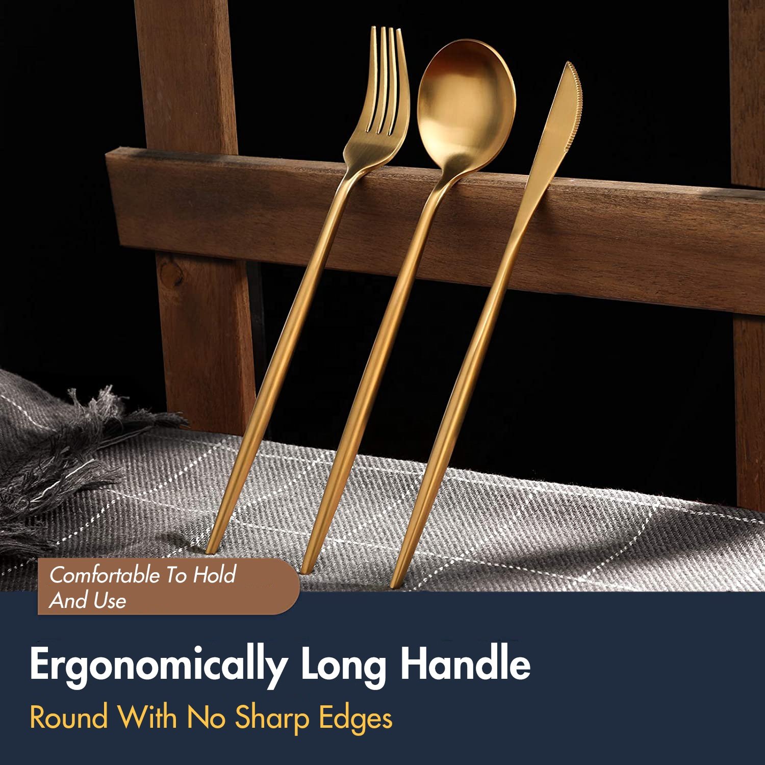 Original Bulk Gold Flatware Vente Chaude Couverts En Acier Villeroy & Boch Piemont 5 Piece Wedding Cutlery Set