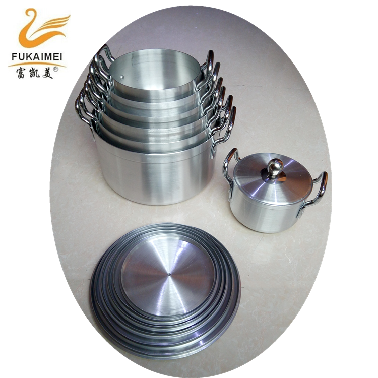 7pcs aluminum satin finished cookware set /5.7/6.3/6.5KG ALUMINUM COOKING POT