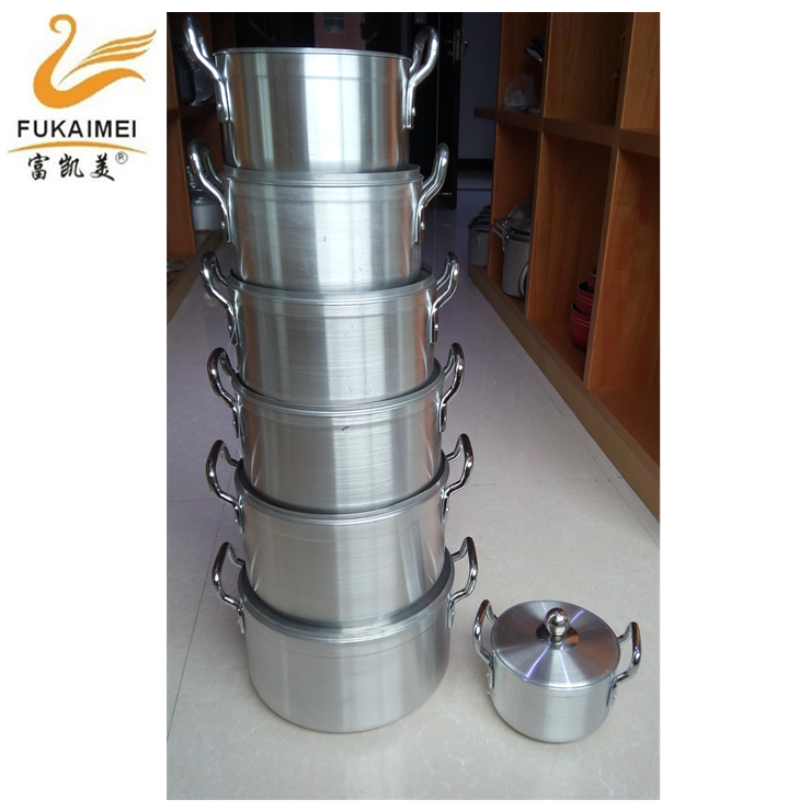7pcs aluminum satin finished cookware set /5.7/6.3/6.5KG ALUMINUM COOKING POT