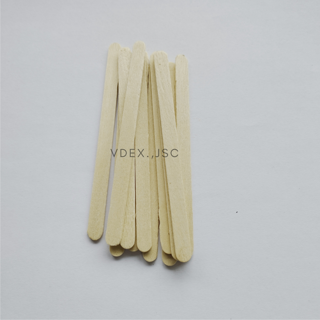 Ecofriendly wooden coffee stick from Vietnam produce coffee stirrer wood tea sticks disposable plastic paper wrapped coffee stir