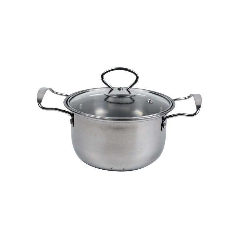 High Quality 10pcs Stainless Steel Cookware Pot Kitchen Cookware Set With Glass Lid