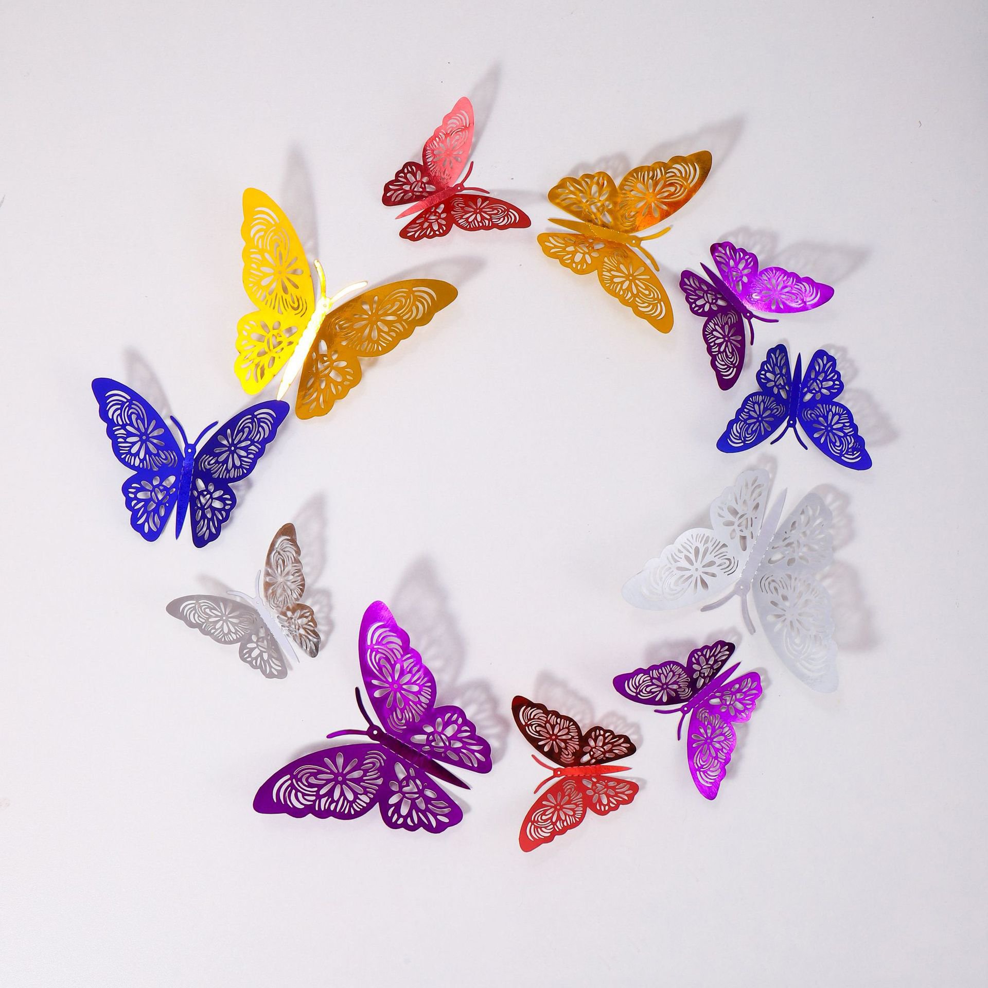 Butterfly sticker Three-Dimensional Butterfly Home Decoration Butterfly Wall Stickers Wedding Party Supplies
