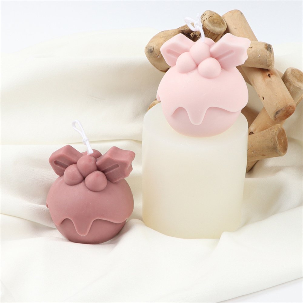 Christmas Scented Candle Supplies Xmas Tree Candle Mold Silicone Gift Ball Resin Soap Tools DIY Scene Cylinder Plaster Ornaments