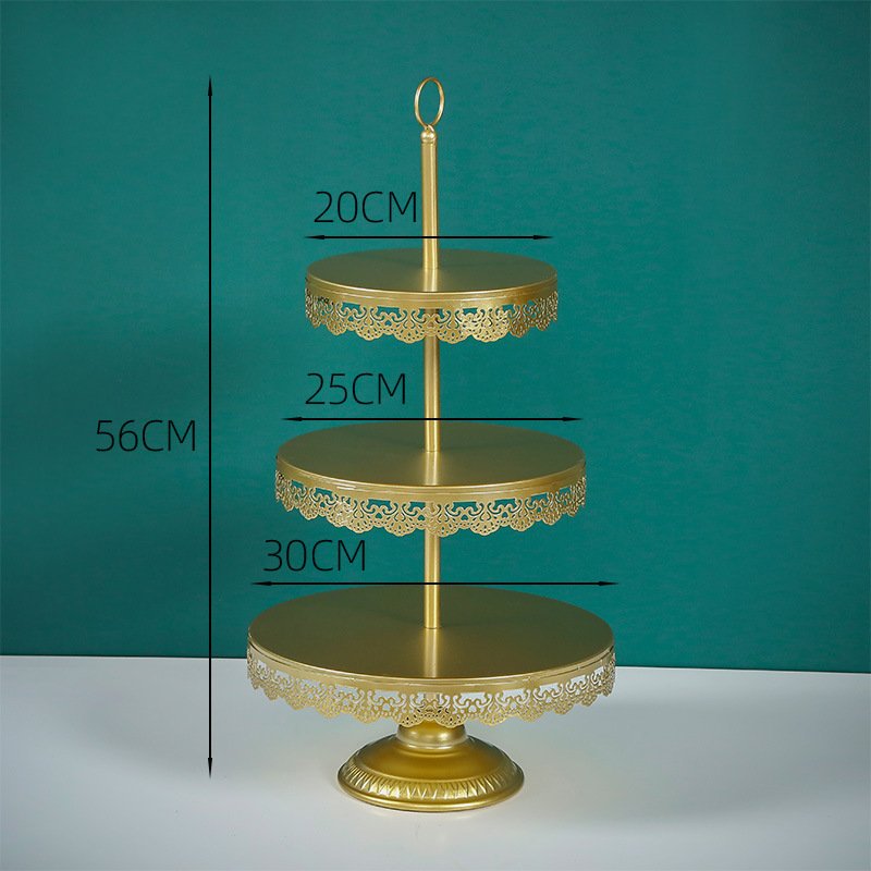 wholesale gold party table decoration dim sum rack wedding dessert plate cake stand topper