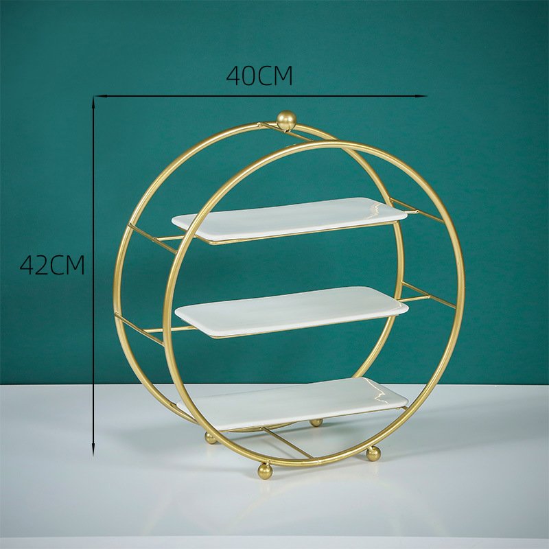 wholesale gold party table decoration dim sum rack wedding dessert plate cake stand topper