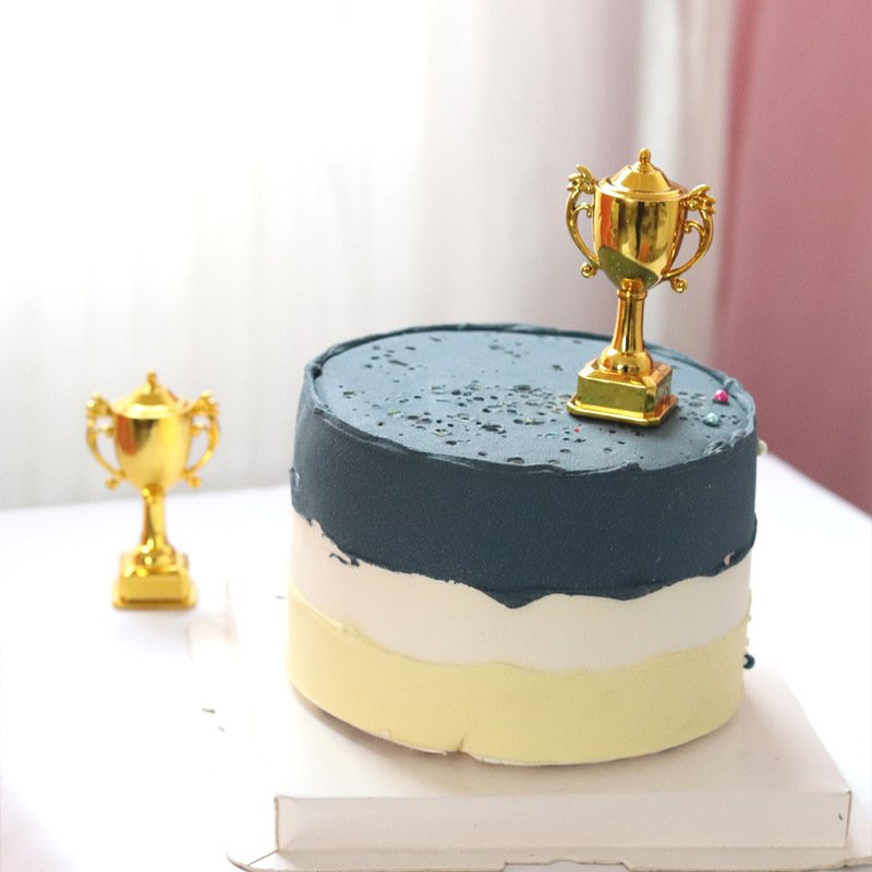 Trophy birthday cake toppers Winner Award Birthday Decorative wholesale cake toppers Trophies birthday decorations for parties