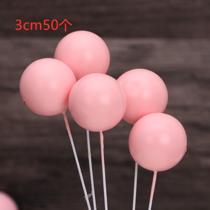 Faux Balls Wholesale Birthday Event Party Supplies Baking Cake Decorating Toppers Gold Black Purple Coffee Balls 10 Pcs D