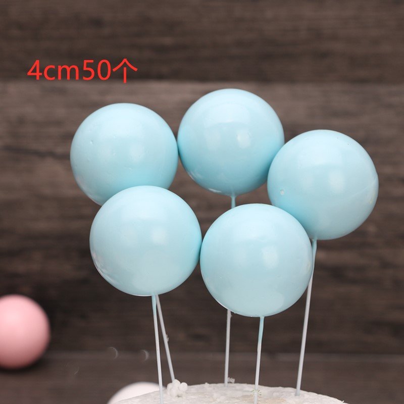 Faux Balls Wholesale Birthday Event Party Supplies Baking Cake Decorating Toppers Gold Black Purple Coffee Balls 10 Pcs D