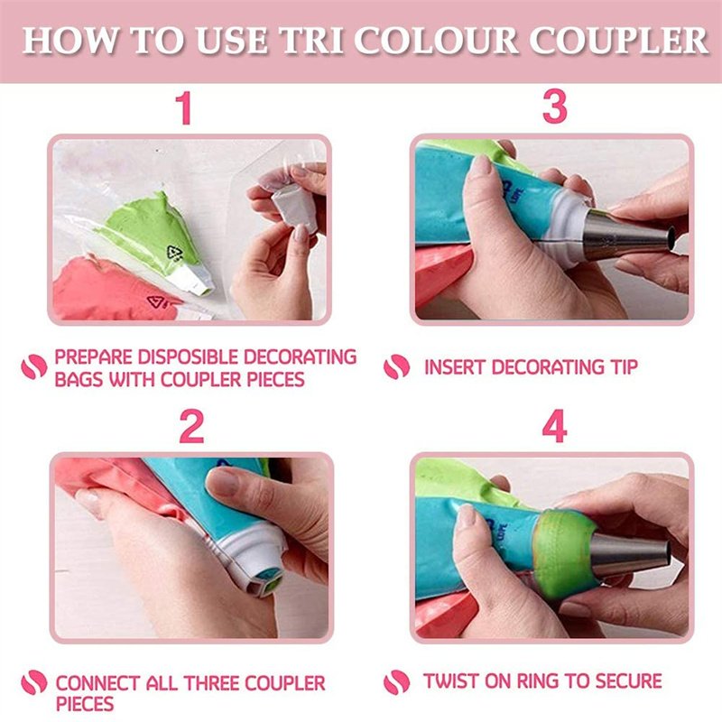 Hot selling 32pcs nozzles set 304 Stainless Steel Pastry nozzles piping bags Cake Decorating Supplier
