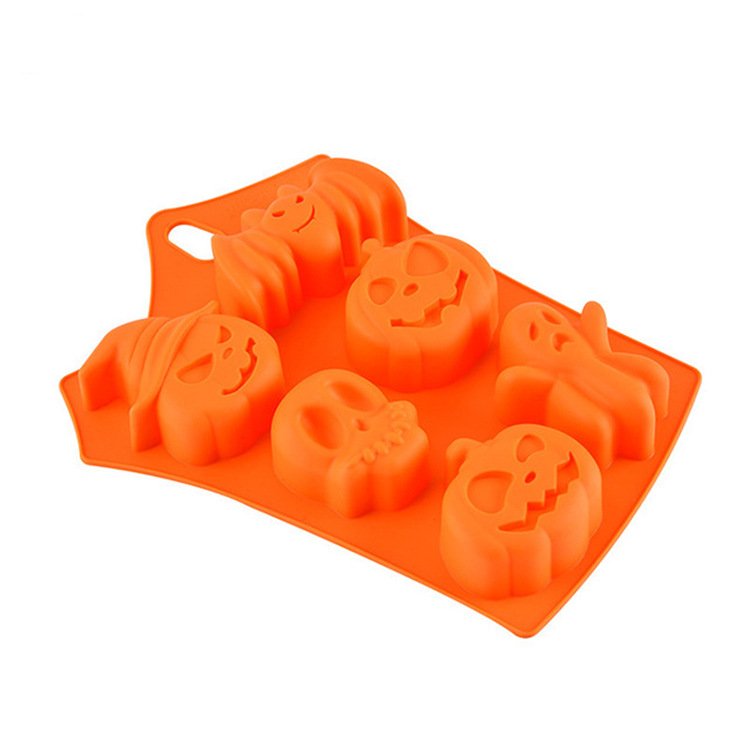 Halloween Supplies Pumpkin Shape Silicone Mold Baking Cake Pastry Tools Cake Decorating Tools Funny Shape Halloween Silicon Mold