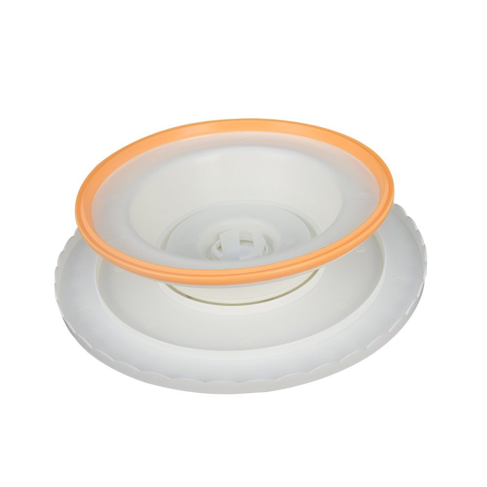 Hot sale non-slip easy clean 28cm round white Plastic Rotating Plate Turntable Cake Decorating Kits