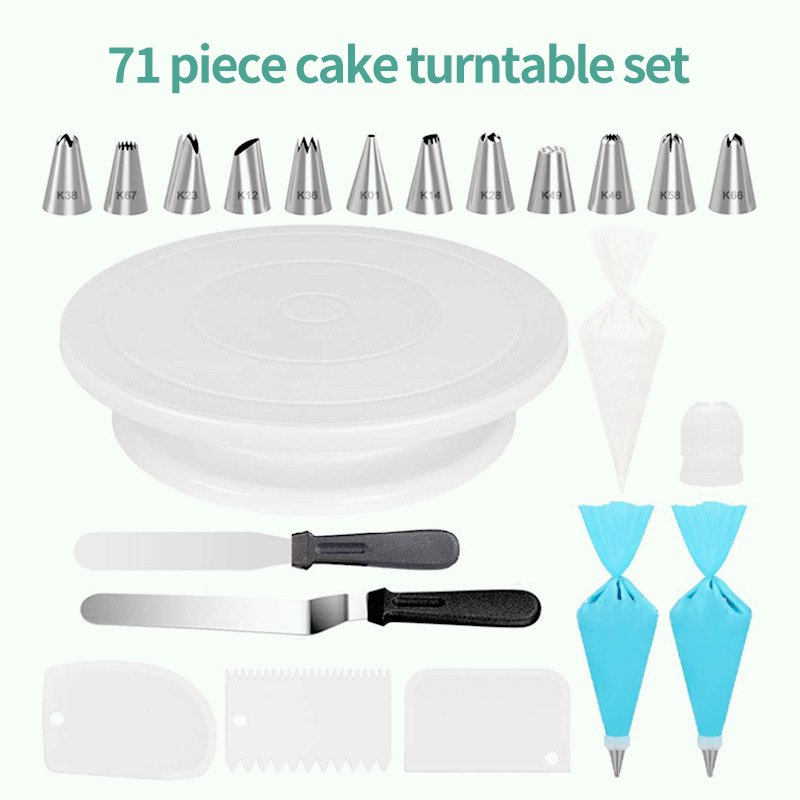 Kitchen 71 pcs Russian Cake Decorating Supplies Kit Baking Pastry Tools Baking Accessories set