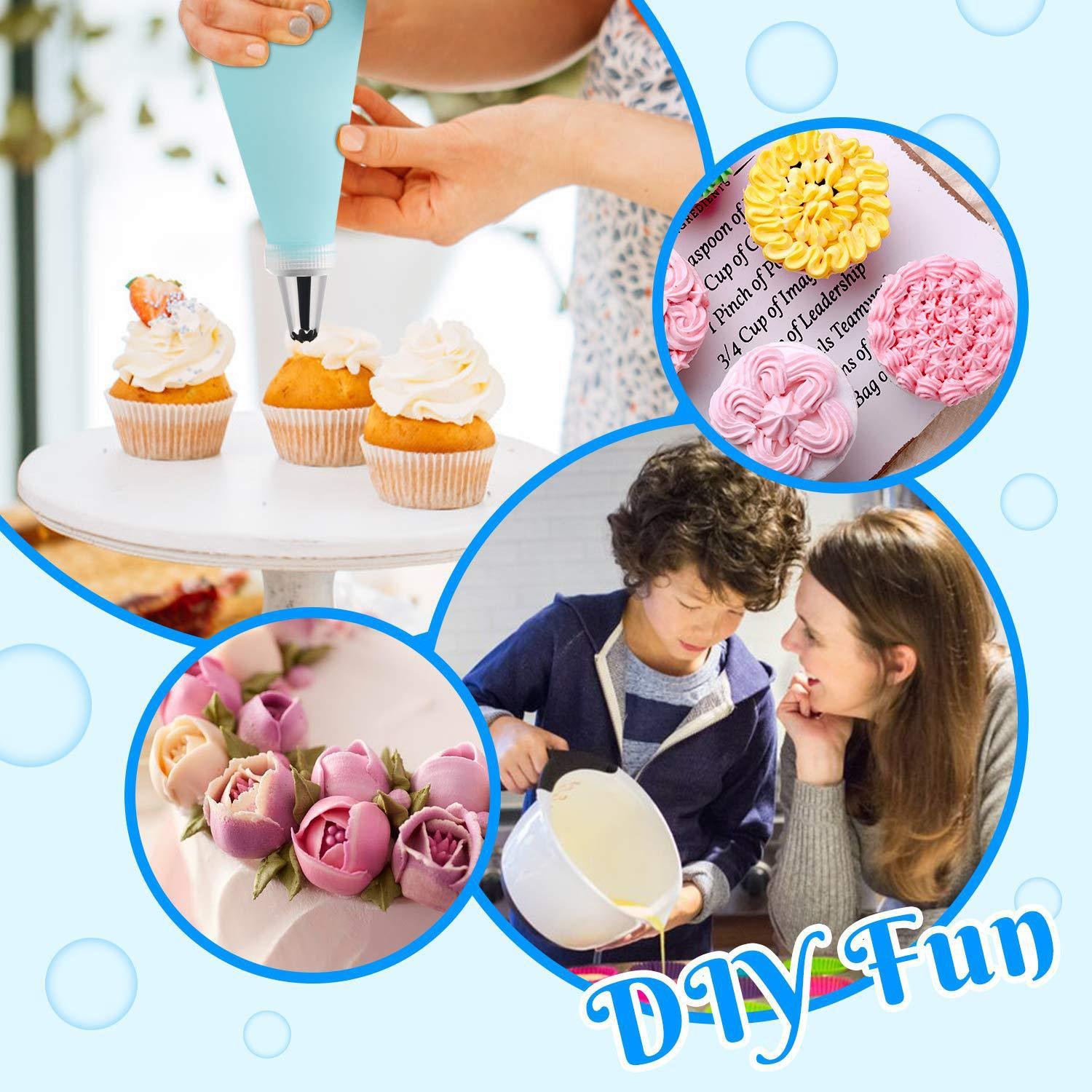 Kitchen 71 pcs Russian Cake Decorating Supplies Kit Baking Pastry Tools Baking Accessories set