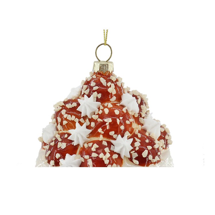 Customized Personalised Party Cake Dessert Blown Glass Hanging Ornaments Christmas Cake Decorations