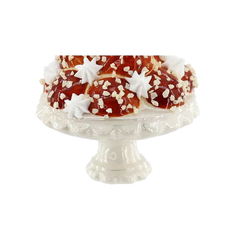 Customized Personalised Party Cake Dessert Blown Glass Hanging Ornaments Christmas Cake Decorations